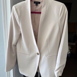 Ann Taylor cream suit with two pairs of trousers